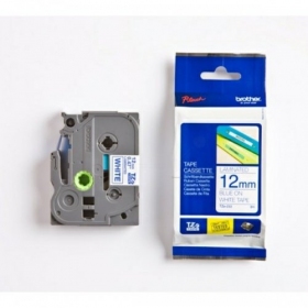 Brother TZe-233 (TZe233) laminoitu tarranauha 12mm 8m, sininen valkoisella