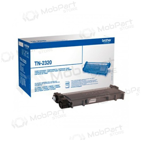 Brother TN-2320 (TN2320), musta kasetti lasertulostimille, 2600 sivua