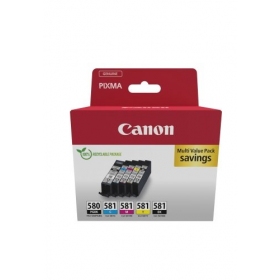 Canon PGI-580/CLI-581 (2078C007) mustekasettisarja, PGBK/BK/C/M/Y