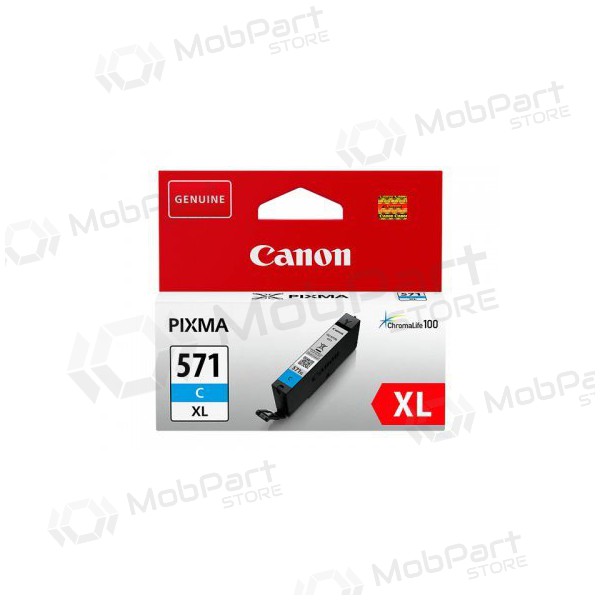 Canon CLI-571XLC (0332C001), sininen mustekasetti mustesuihkutulostimille, 715 sivua.