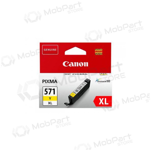 Canon CLI-571XLY (0334C001), keltainen värikasetti mustesuihkutulostimille, 715 sivua.