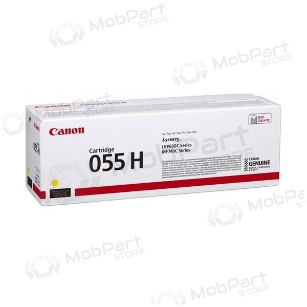 Canon CRG 055H (3017C002) keltainen värikasetti lasertulostimille, 5900 sivua.