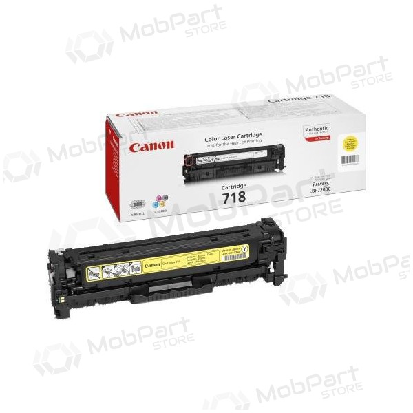 Canon CRG 718 (2659B002) keltainen värikasetti lasertulostimille, 2900 sivua