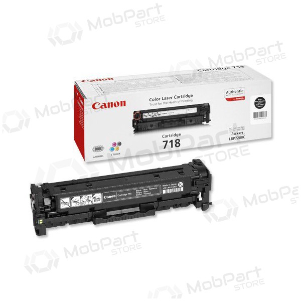 Canon CRG 718 (2662B002) musta värikasetti lasertulostimille, 3400 sivua.
