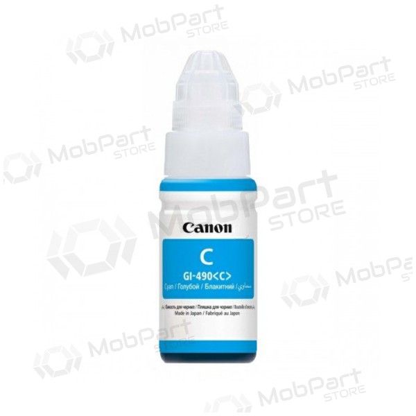 Canon GI-490 täyttömuste - 0664C001, syaani mustepullo mustesuihkutulostimille