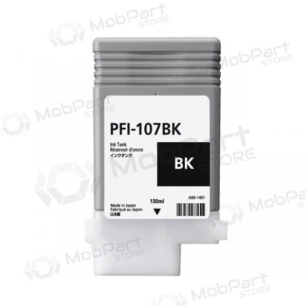 Canon PFI-107BK (6705B001) mustekasetti, musta - SPEC