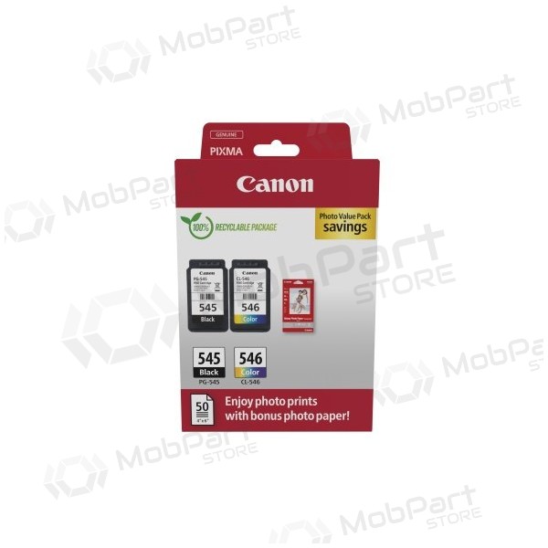 Canon PG-545/CL-546 (8287B008) mustekasettisarja, BK/CMY