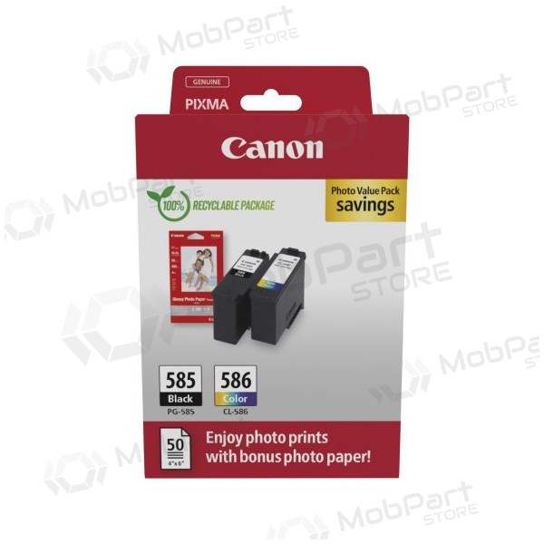 Canon PG-585/CL-586 (6205C004) Photo value pack Mustekasettisarja, BK/CMY