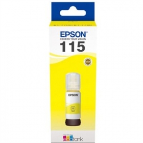 Epson 115 EcoTank (C13T07D44A) mustepullo, keltainen