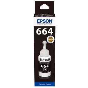 Epson 664BK (C13T66414A) musteen täyttöpullo, musta
