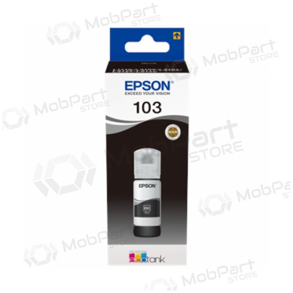 Epson 103 EcoTank (C13T00S14A), musta kasetti mustesuihkutulostimille, 65 ml