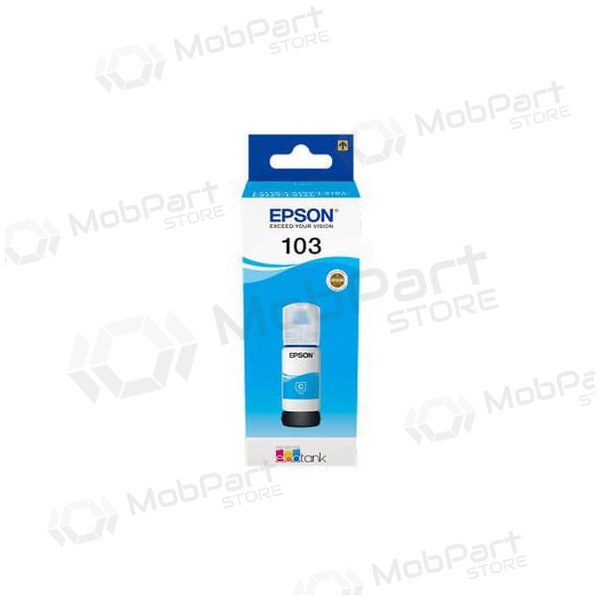 Epson 103 EcoTank ( - C13T00S24A), syan mustekasetti mustesuihkutulostimille, 65 ml