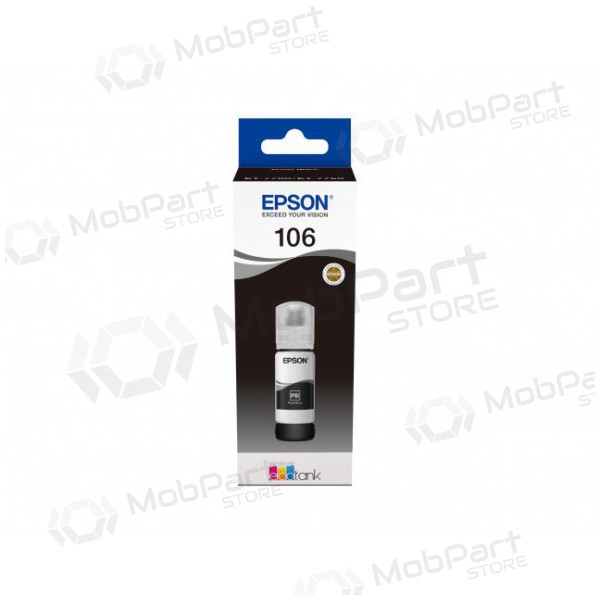 Epson 106 (C13T00R140), valokuvamusta mustekasetti mustesuihkutulostimille, 70 ml