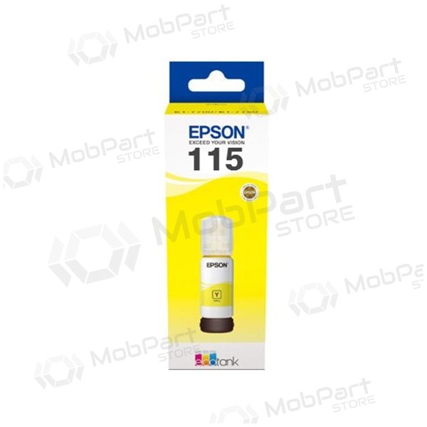 Epson 115 EcoTank (C13T07D44A) mustepullo, keltainen