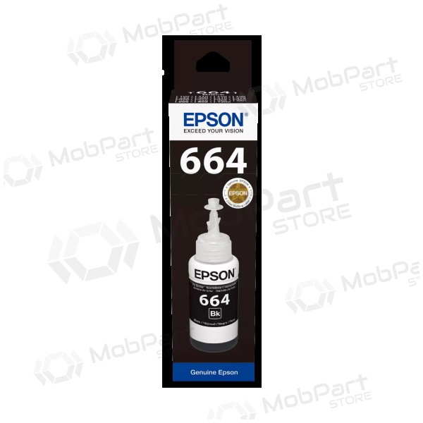 Epson 664BK (C13T66414A) musteen täyttöpullo, musta