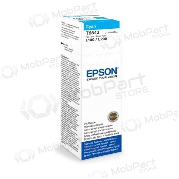 Epson (C13T66424A), syaani mustekasetti mustesuihkutulostimille - SPEC