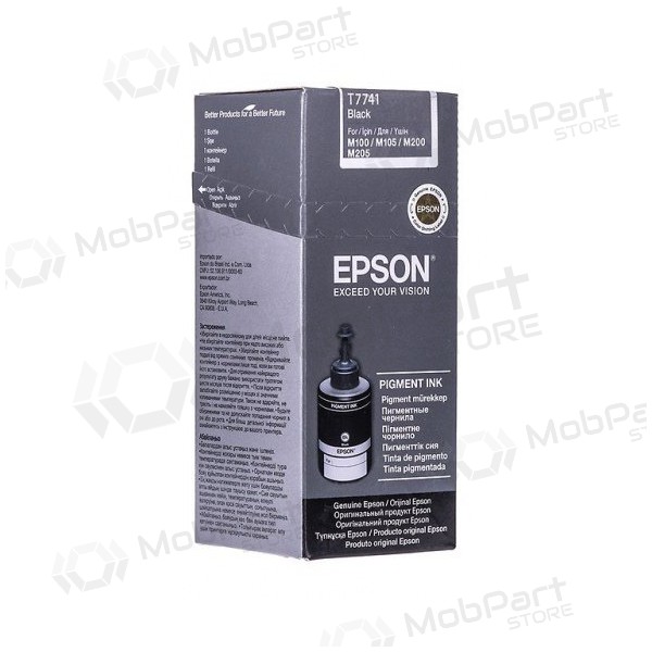 Epson Pigment Bottle (C13T77414A), musta värikasetti mustesuihkutulostimille