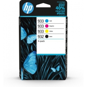 HP 932/933 4-pakkaus (6ZC71AE) mustekasettisarja, musta/syaani/magenta/keltainen