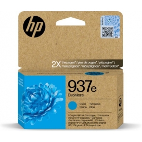 HP 937e EvoMore (4S6W6NE) mustekasetti, syaani