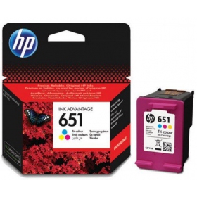 HP No.651 (C2P11AE), kolmivärinen mustekasetti mustesuihkutulostimille, 300 sivua