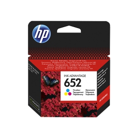 HP nro 652 (F6V24AE), kolmivärinen mustekasetti mustesuihkutulostimille, 200 sivua.