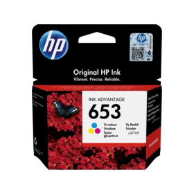 HP No.653 mustekasettisetti - (3YM74AE), syaani, magenta, keltainen mustekasetti