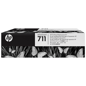 HP No.711 (C1Q10A), Musta, taivaansininen, Purpurinė, Keltainen rašalinio spausdintuvo galvutė