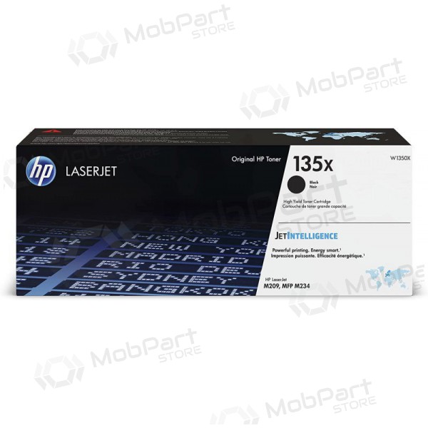 HP 135X (W1350X), musta kasetti lasertulostimille, 2400 sivut.