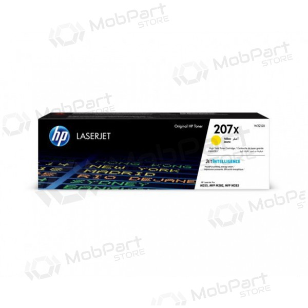 HP 207X W2212X, keltainen värikasetti lasertulostimille