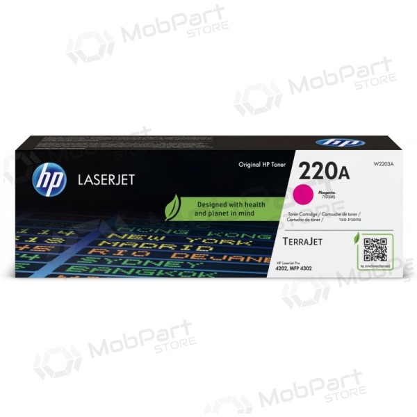 HP 220A (W2203A) laserkasetti, purppura