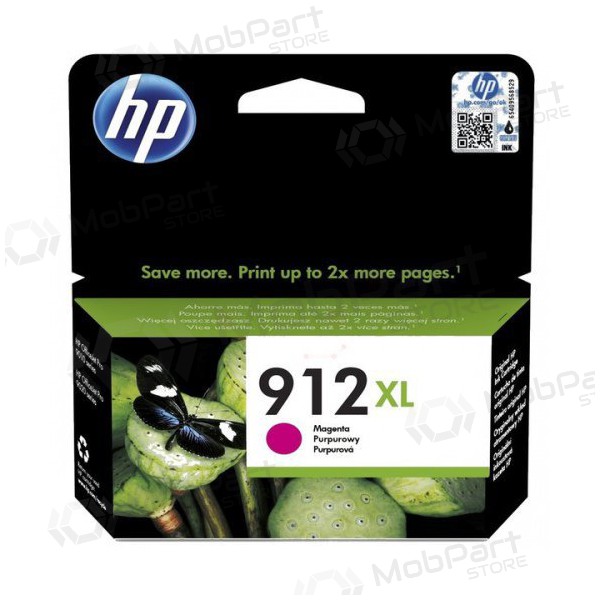 HP (3YL82AE, 912XL), purppura mustekasetti mustesuihkutulostimiin, 825 sivua