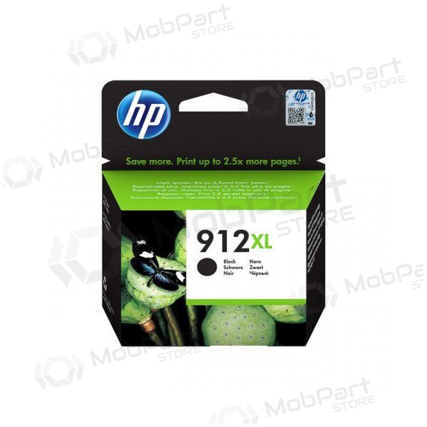 HP (3YL84AE, 912XL), musta mustekasetti mustesuihkutulostimille, 825 sivua.