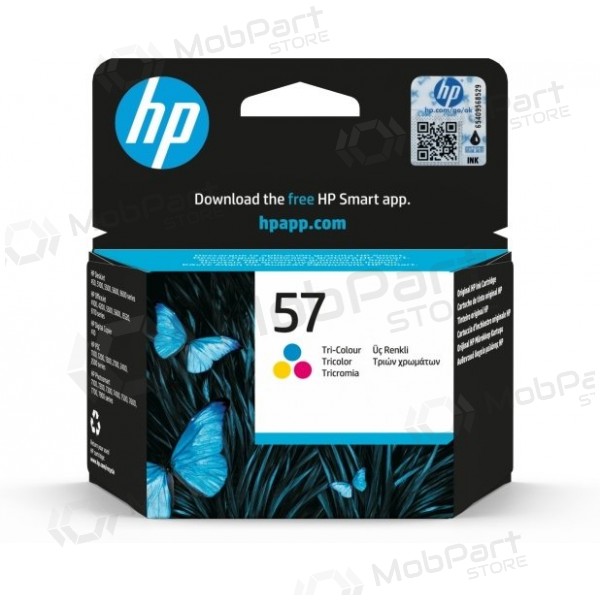 HP 57 kolmivärinen (C6657AE) mustekasetti, CMY - (SPEC)