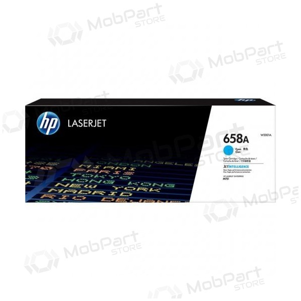 HP 658A (W2001A) laserkasetti, syaani