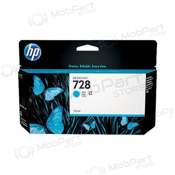 HP 728 (F9J67A) mustekasetti, syaani