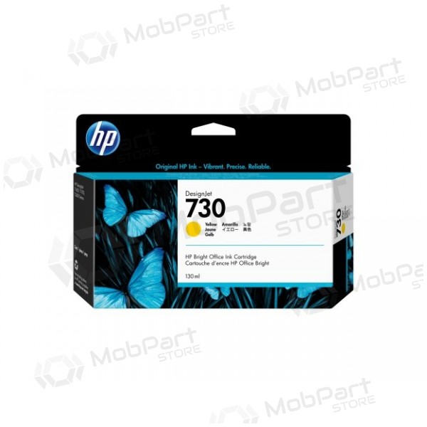 HP 730 (P2V64A) mustekasetti, keltainen