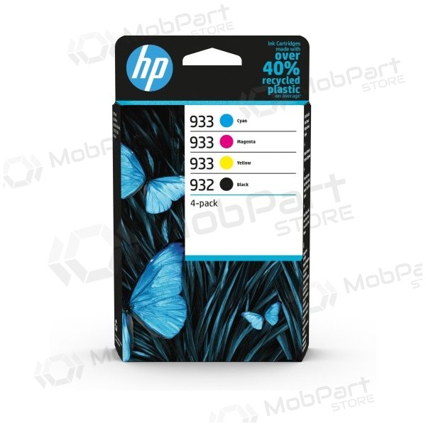 HP 932/933 4-pakkaus (6ZC71AE) mustekasettisarja, musta/syaani/magenta/keltainen