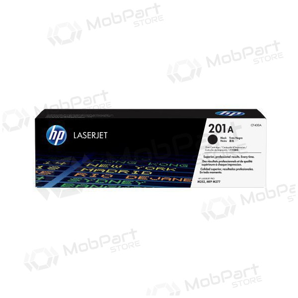 HP No.201A (CF400A), musta kasetti lasertulostimille, 1420 sivut.