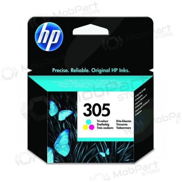 HP No.305 mustekasettisarja (3YM60AE), syaani, magenta, keltainen mustekasetti mustesuihkutulostimille, 100 sivua.