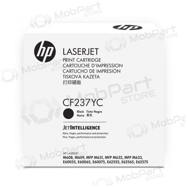 HP No.37X (CF237YC), musta kasetti lasertulostimille, 41000 sivut.