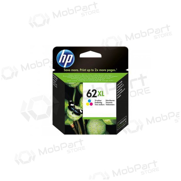 HP No.62XL (C2P07AE), kolmivärinen mustesuihkutulostinkasetti, 415 sivua.