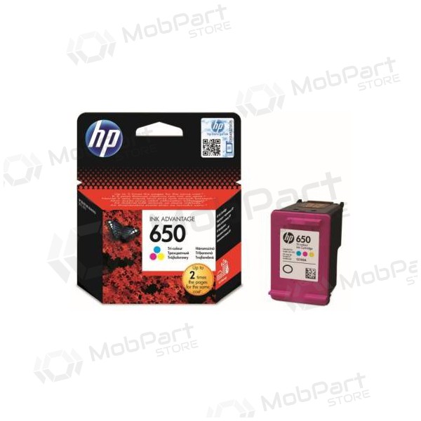HP nro 650 (CZ102AE), kolmivärinen mustekasetti mustesuihkutulostimille