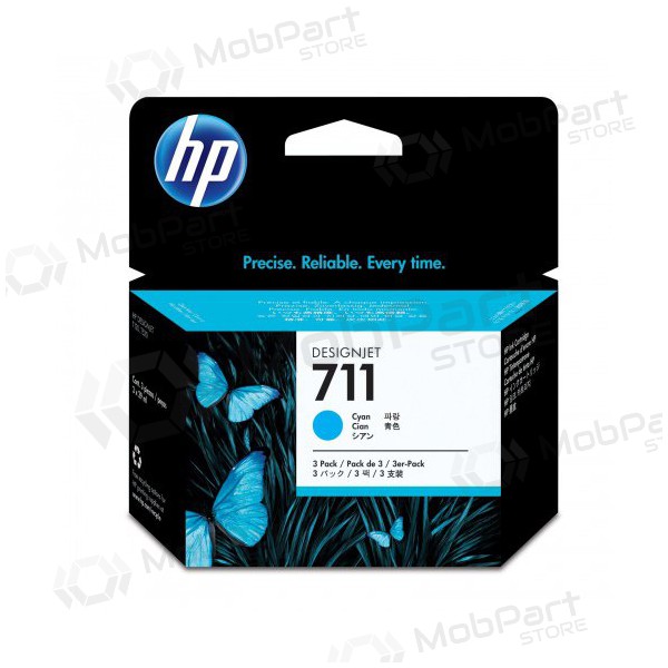 - HP No.711 (CZ134A), syaani mustekasetti mustesuihkutulostimille