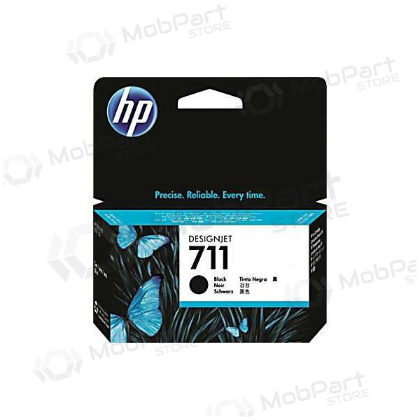 - HP No.711 LC (CZ129A), musta mustepatruuna mustesuihkutulostimille