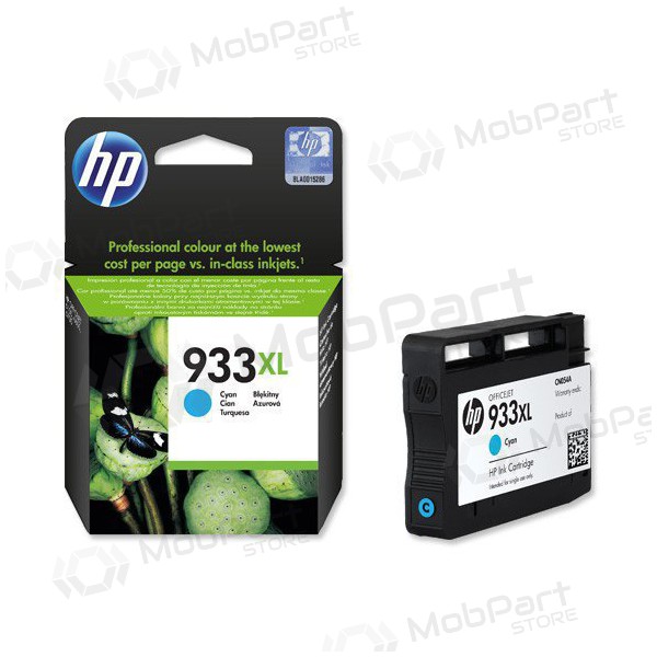 HP No.933 XL (CN054AE), sininen mustekasetti mustesuihkutulostimiin, 825 sivua