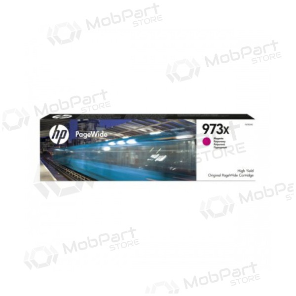 HP nro 973X (F6T82AE), purppura mustekasetti mustesuihkutulostimille, 7000 sivua.