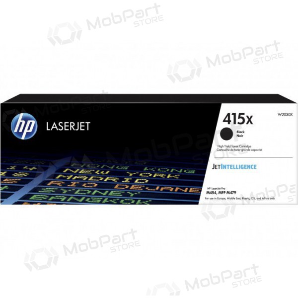 HP (W2030X, 415X), musta värikasetti lasertulostimille