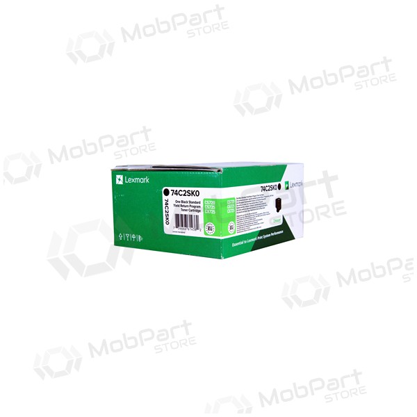 Lexmark (74C2SKE/ 74C2SK0 ), musta kasetti lasertulostimille, 7000 sivut.