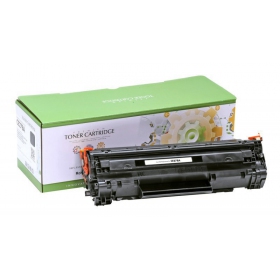 Yhteensopiva Static Control HP CE278A/CRG728, musta värikasetti lasertulostimille, 2100 sivua.