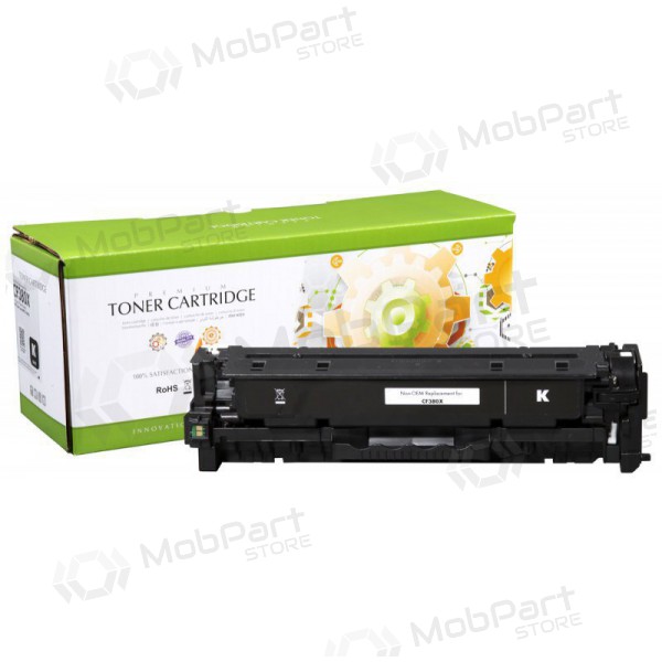 Yhteensopiva Static Control HP 312X (CF380X), musta värikasetti lasertulostimille, 4400 sivua.